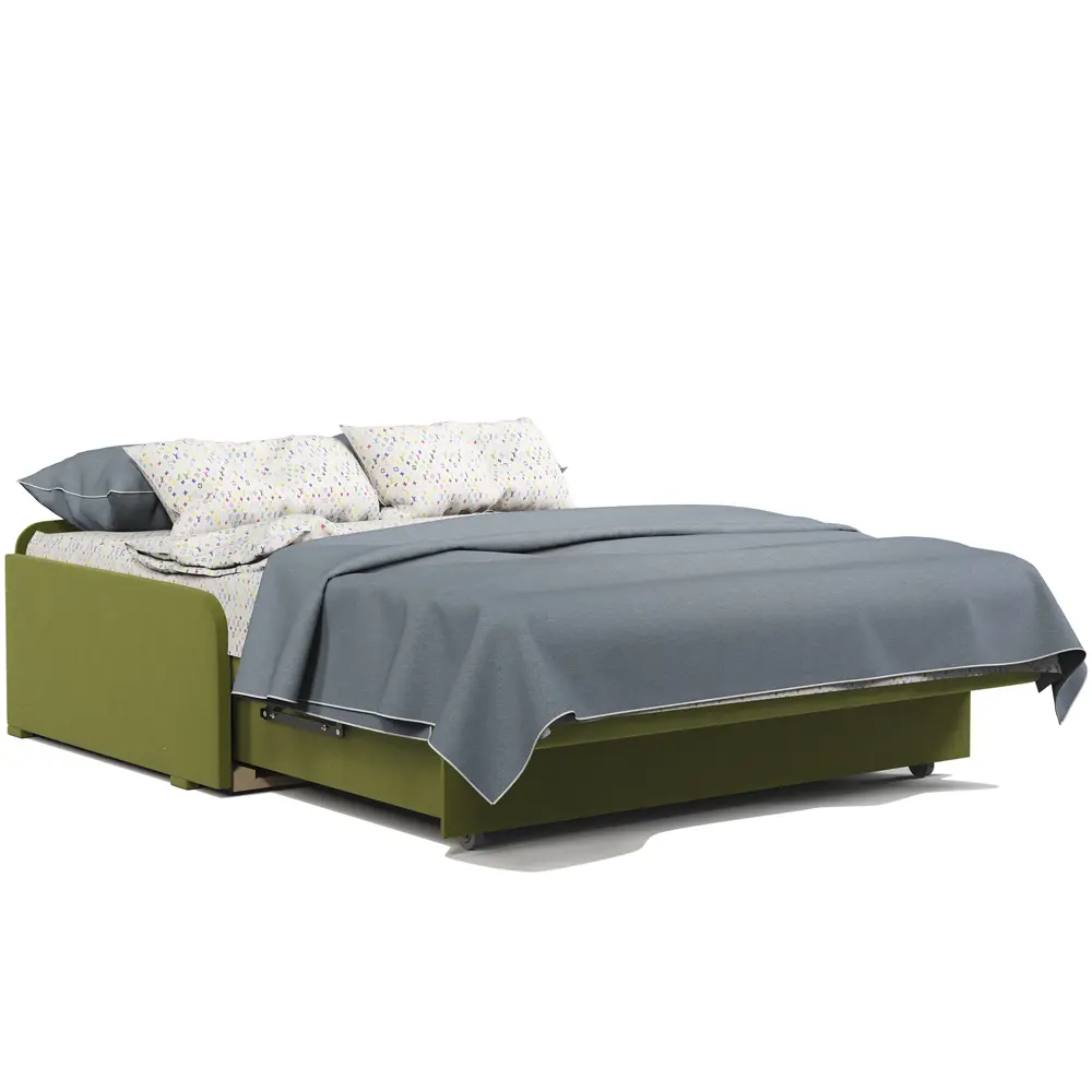 Фото 6 Диван раскладной Гамма Коломбо БП 146x95x110 см велюр цвет зеленый Фото 6 Диван раскладной Гамма Коломбо БП 146x95x110 см велюр цвет зеленый