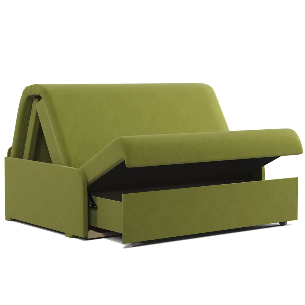 Фото 4 Диван раскладной Гамма Коломбо БП 146x95x110 см велюр цвет зеленый Фото 4 Диван раскладной Гамма Коломбо БП 146x95x110 см велюр цвет зеленый