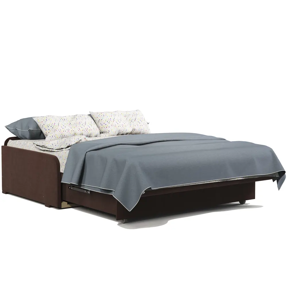 Фото 6 Диван раскладной Гамма Коломбо БП 146x95x110 см велюр цвет шоколадный Фото 6 Диван раскладной Гамма Коломбо БП 146x95x110 см велюр цвет шоколадный