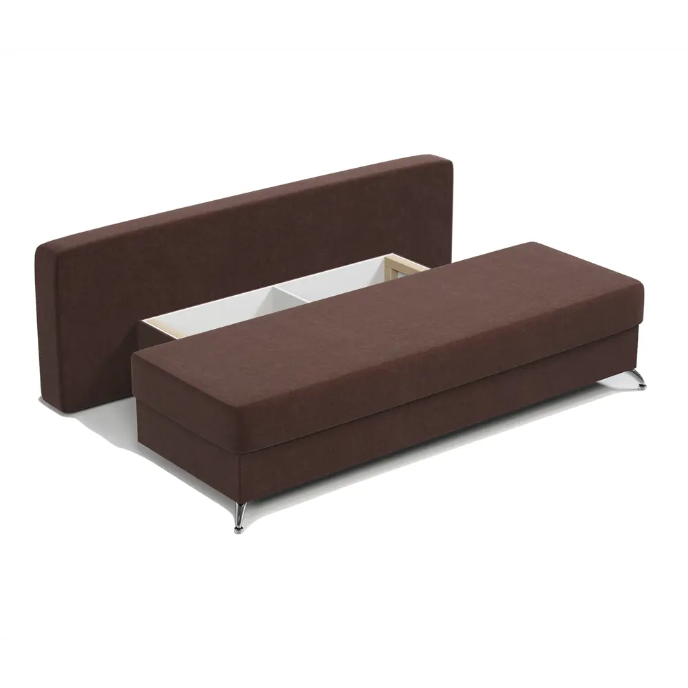 Фото 4 Диван раскладной Гамма Лайт 198x78x81 см велюр цвет шоколадный Фото 4 Диван раскладной Гамма Лайт 198x78x81 см велюр цвет шоколадный