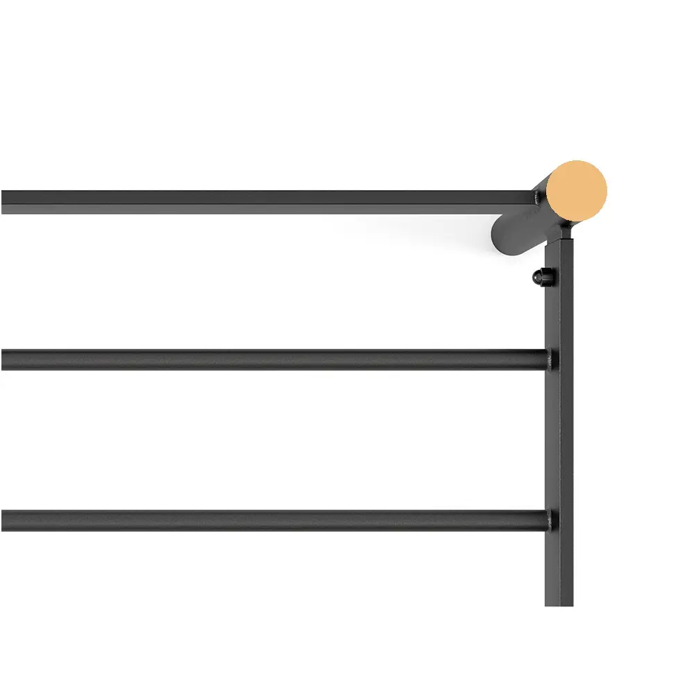 Фото 4 Кровать Стиллмет Оптима 200x120 см металлическое основание цвет черный