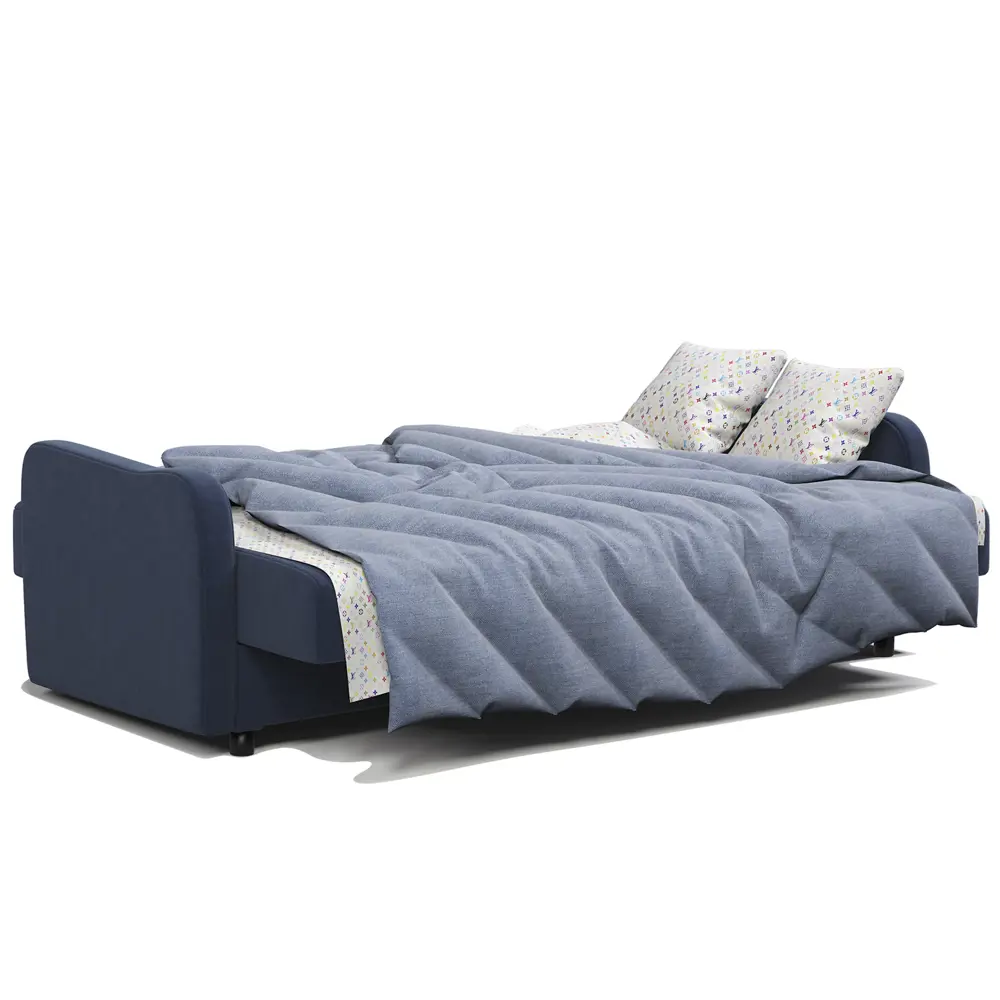 Фото 6 Диван раскладной Гамма Лига М 204x89x93 см велюр цвет синий Фото 6 Диван раскладной Гамма Лига М 204x89x93 см велюр цвет синий