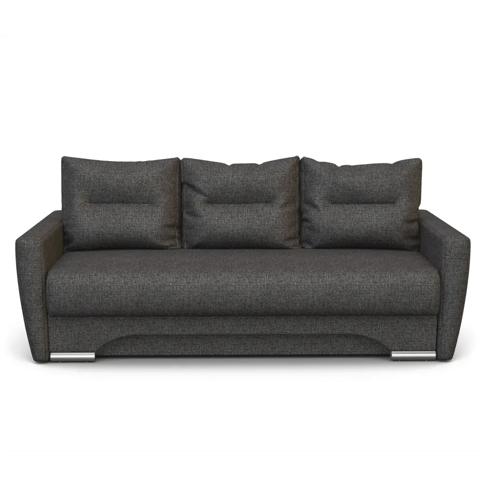 Фото 2 Диван раскладной Гамма Опера 130 216x70x95 см рогожка цвет темно-серый