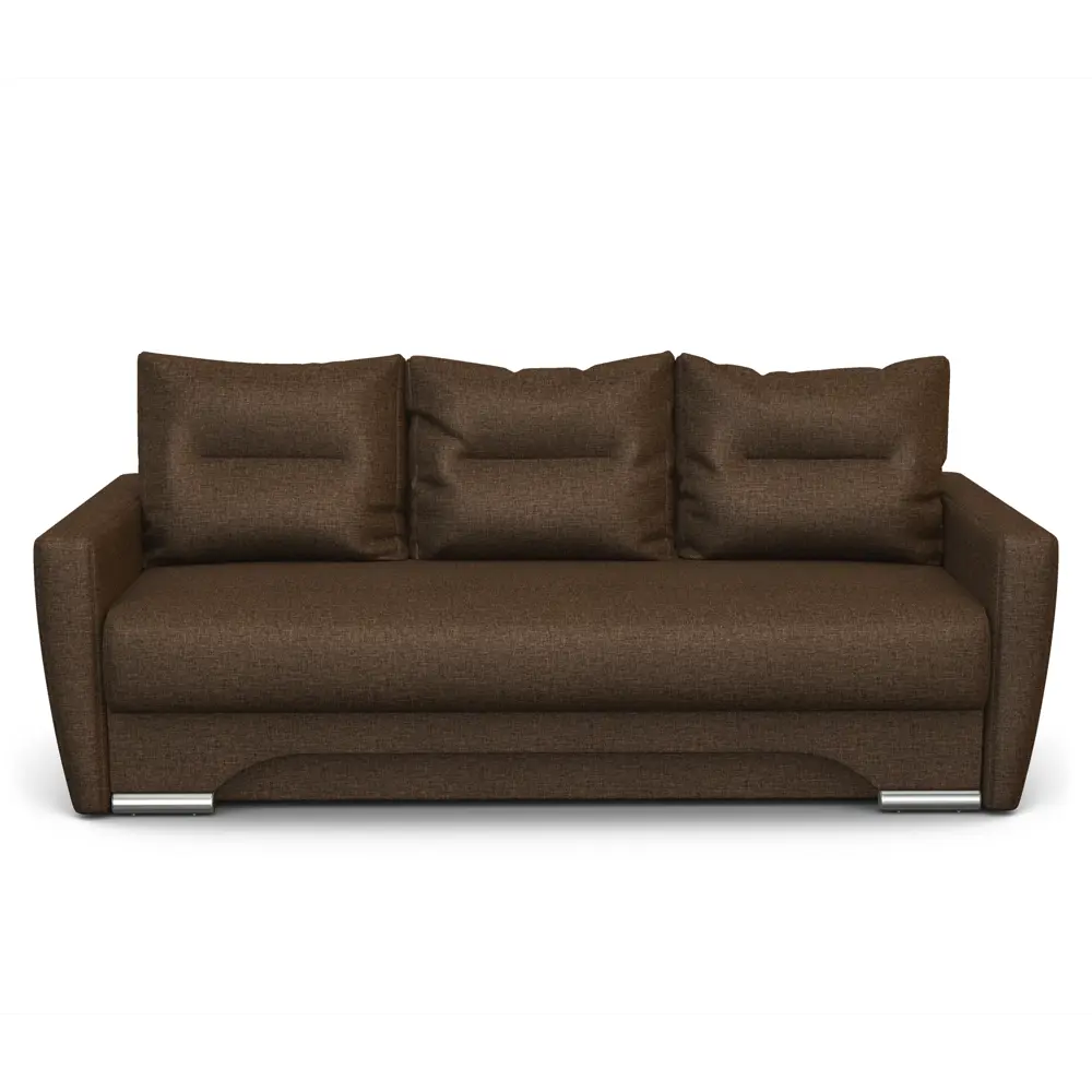 Фото 2 Диван раскладной Гамма Опера 150 216x80x105 см рогожка цвет шоколадный