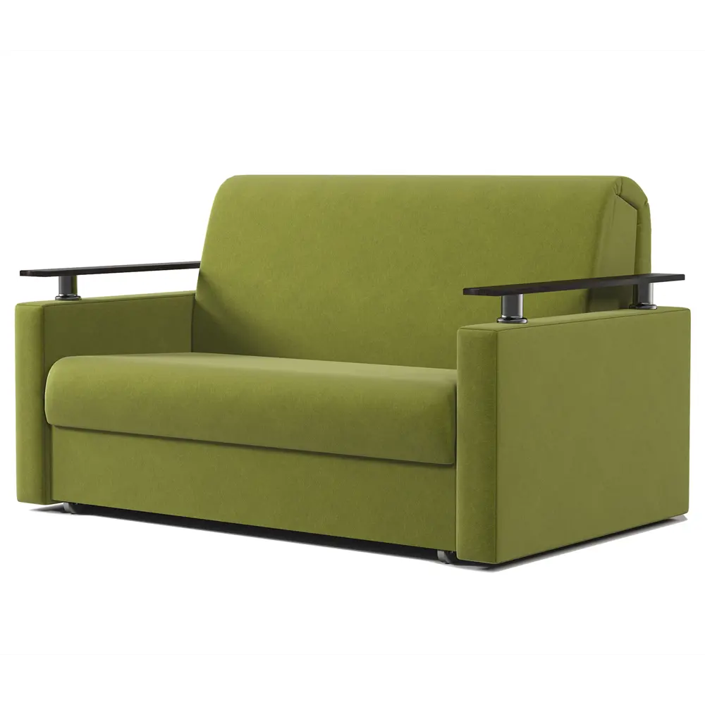 Фото 4 Диван раскладной Гамма Шарм 140 160x95x110 см велюр цвет зеленый Фото 4 Диван раскладной Гамма Шарм 140 160x95x110 см велюр цвет зеленый
