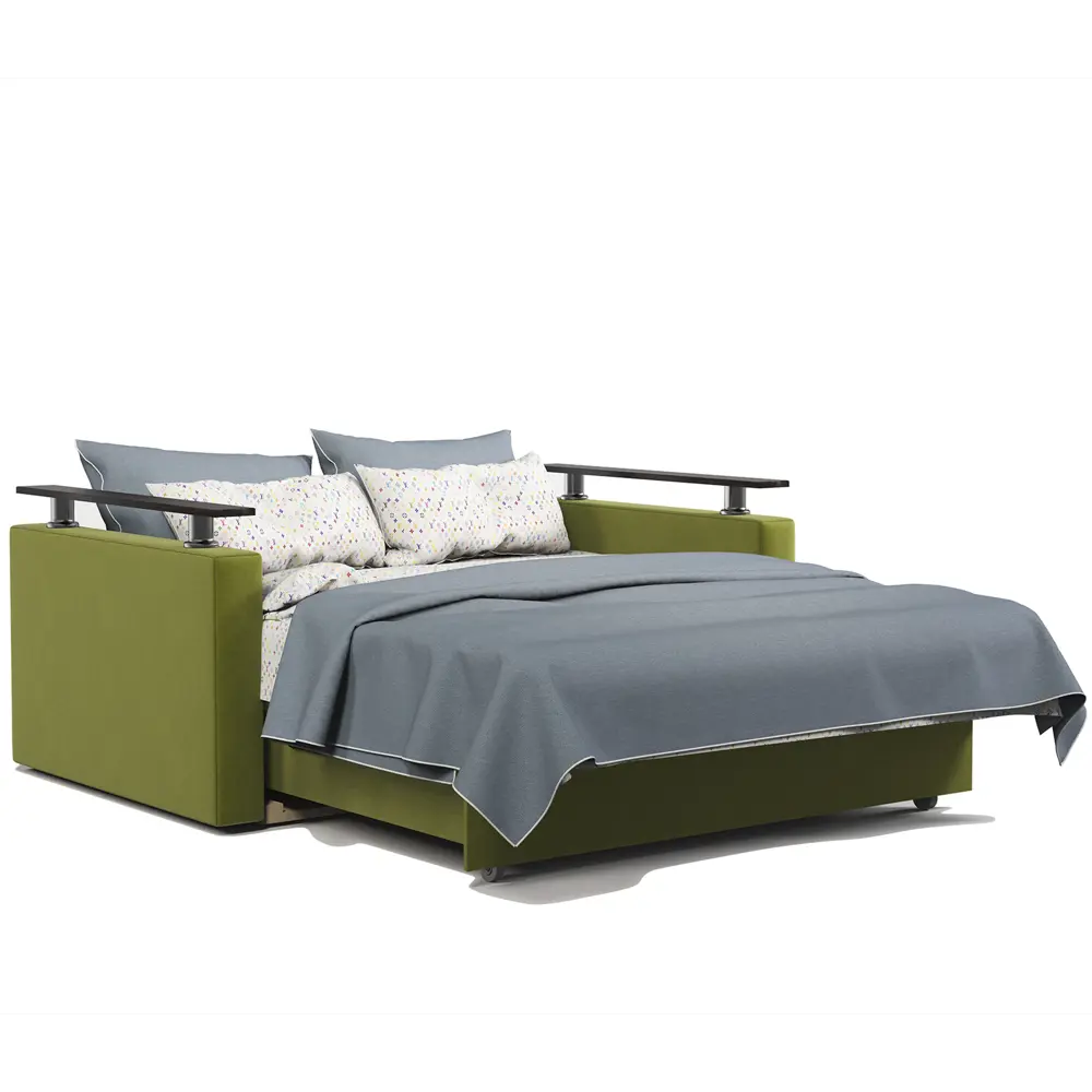 Фото 7 Диван раскладной Гамма Шарм 140 160x95x110 см велюр цвет зеленый Фото 7 Диван раскладной Гамма Шарм 140 160x95x110 см велюр цвет зеленый