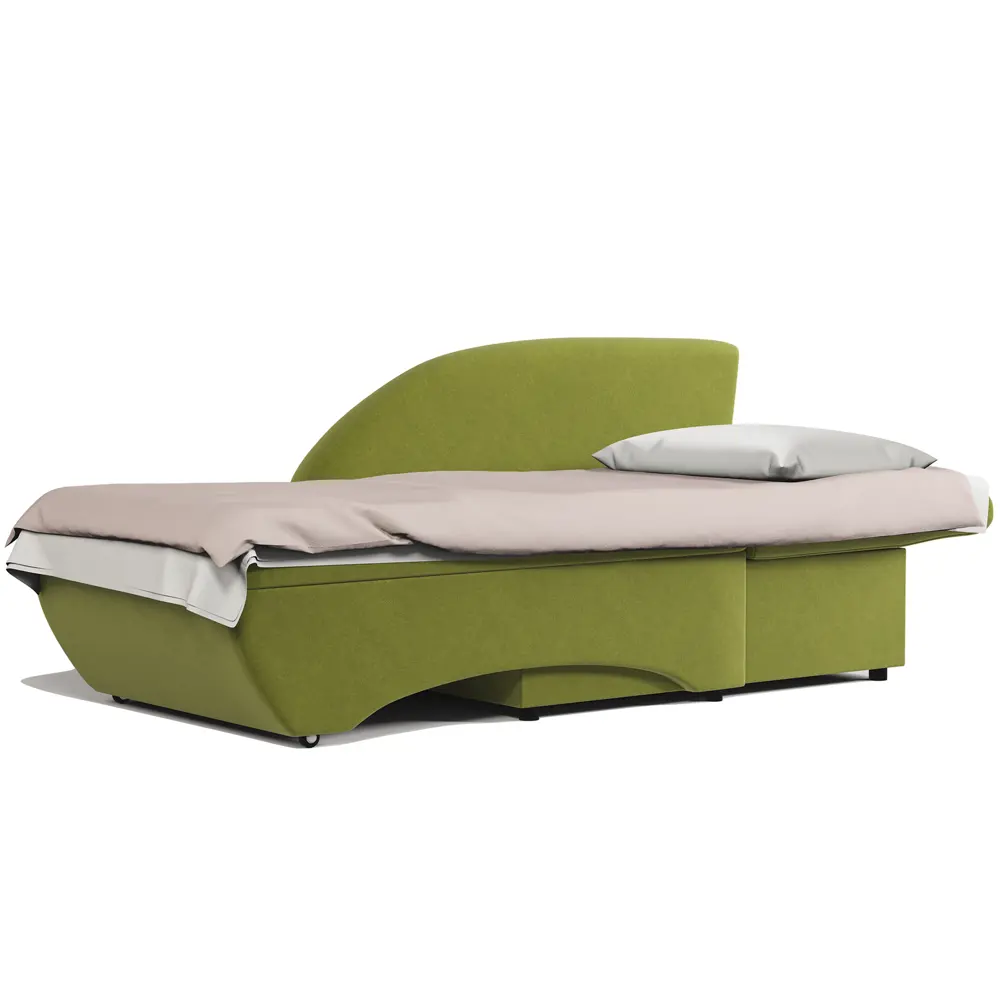 Фото 5 Кушетка Гамма Трио угол правый 152x82x87 см велюр цвет зеленый Фото 5 Кушетка Гамма Трио угол правый 152x82x87 см велюр цвет зеленый