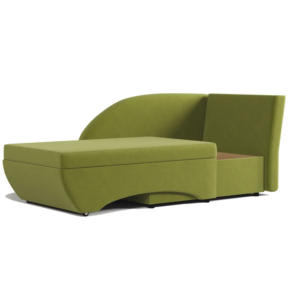 Фото 3 Кушетка Гамма Трио угол правый 152x82x87 см велюр цвет зеленый Фото 3 Кушетка Гамма Трио угол правый 152x82x87 см велюр цвет зеленый