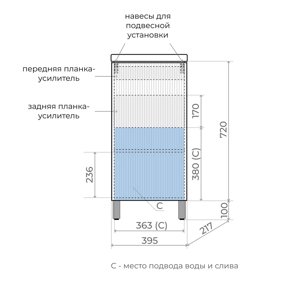 Фото 5 Тумба под раковину напольная Style line ЛС-00002428 40см цвет белый софт Фото 5 Тумба под раковину напольная Style line ЛС-00002428 40см цвет белый софт