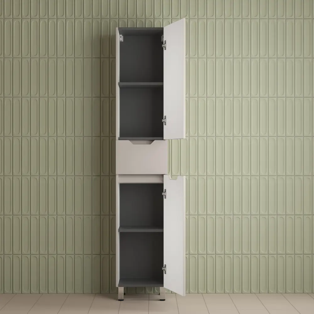 Фото 3 Пенал для ванной Style Line Остин 36 напольный крем эмаль PLUS Фото 3 Пенал для ванной Style Line Остин 36 напольный крем эмаль PLUS