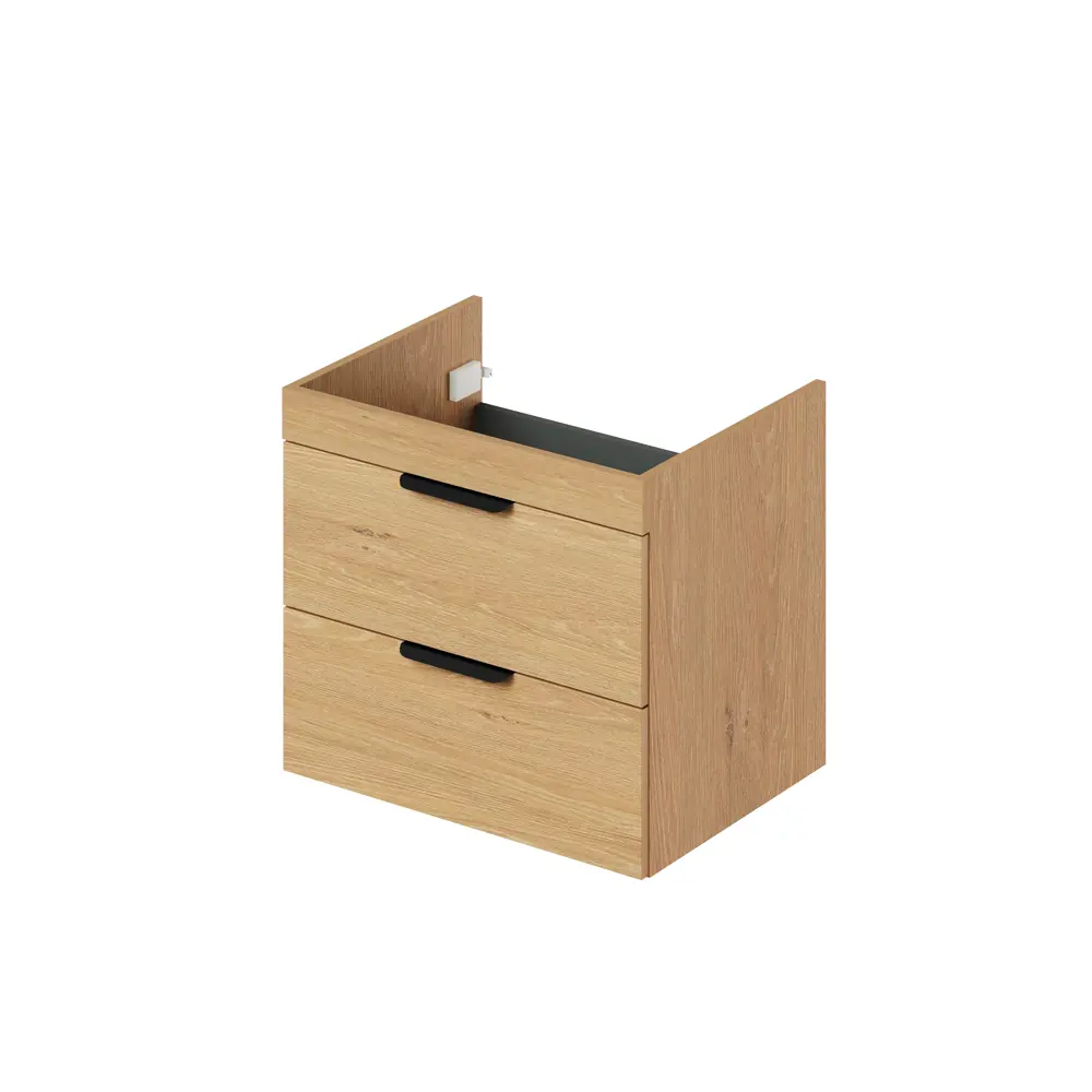 Фото Тумба под раковину подвесная Итана 4657841626072 59см цвет дуб корбридж натуральный