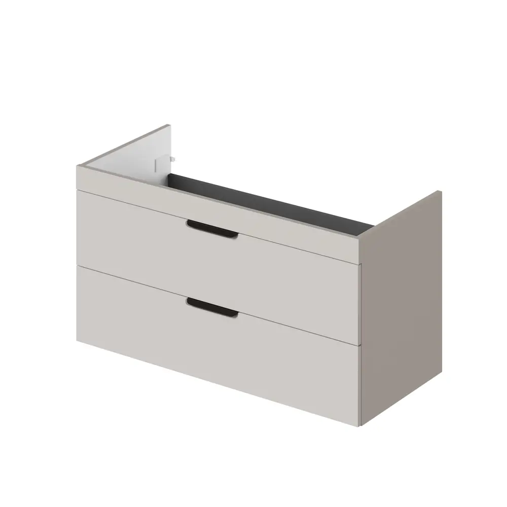 Фото Тумба под раковину подвесная Итана 4657841626232 99.4см цвет кашемир серый