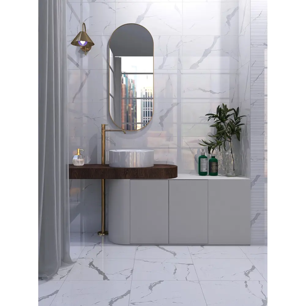 Фото 4 Керамогранит Eurotile Statuario 4810839063604 41.2x41.2см цвет белый Фото 4 Керамогранит Eurotile Statuario 4810839063604 41.2x41.2см цвет белый