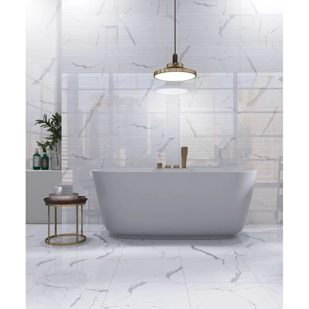 Фото 3 Керамогранит Eurotile Statuario 4810839063604 41.2x41.2см цвет белый Фото 3 Керамогранит Eurotile Statuario 4810839063604 41.2x41.2см цвет белый