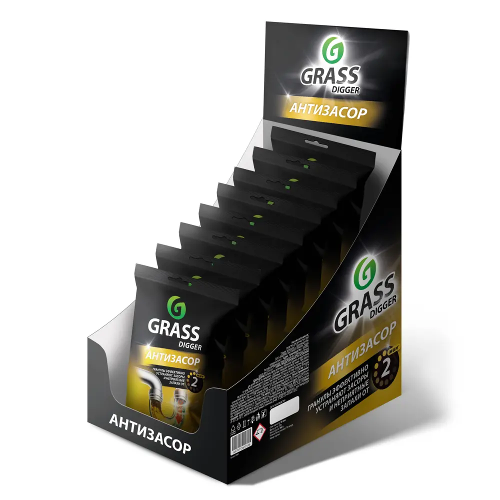 Фото 3 Средство для прочистки труб Grass Digger гранулы 70 г Фото 3 Средство для прочистки труб Grass Digger гранулы 70 г