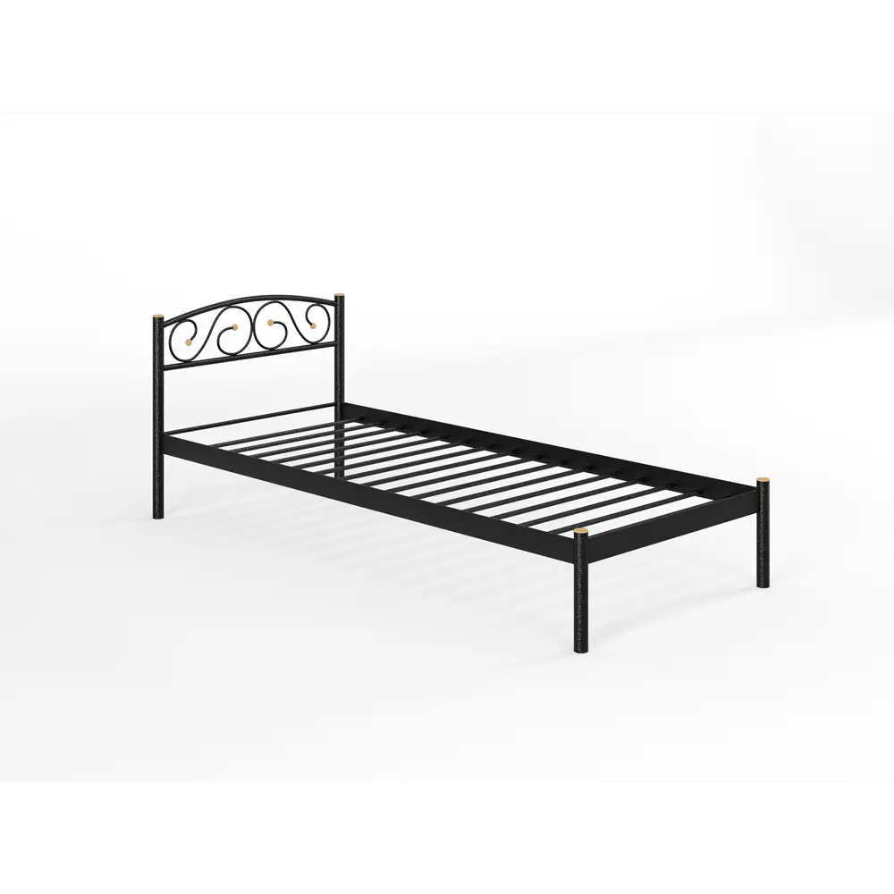 Фото 3 Кровать Стиллмет Оптима 200x90 см металлическое основание цвет черный Фото 3 Кровать Стиллмет Оптима 200x90 см металлическое основание цвет черный