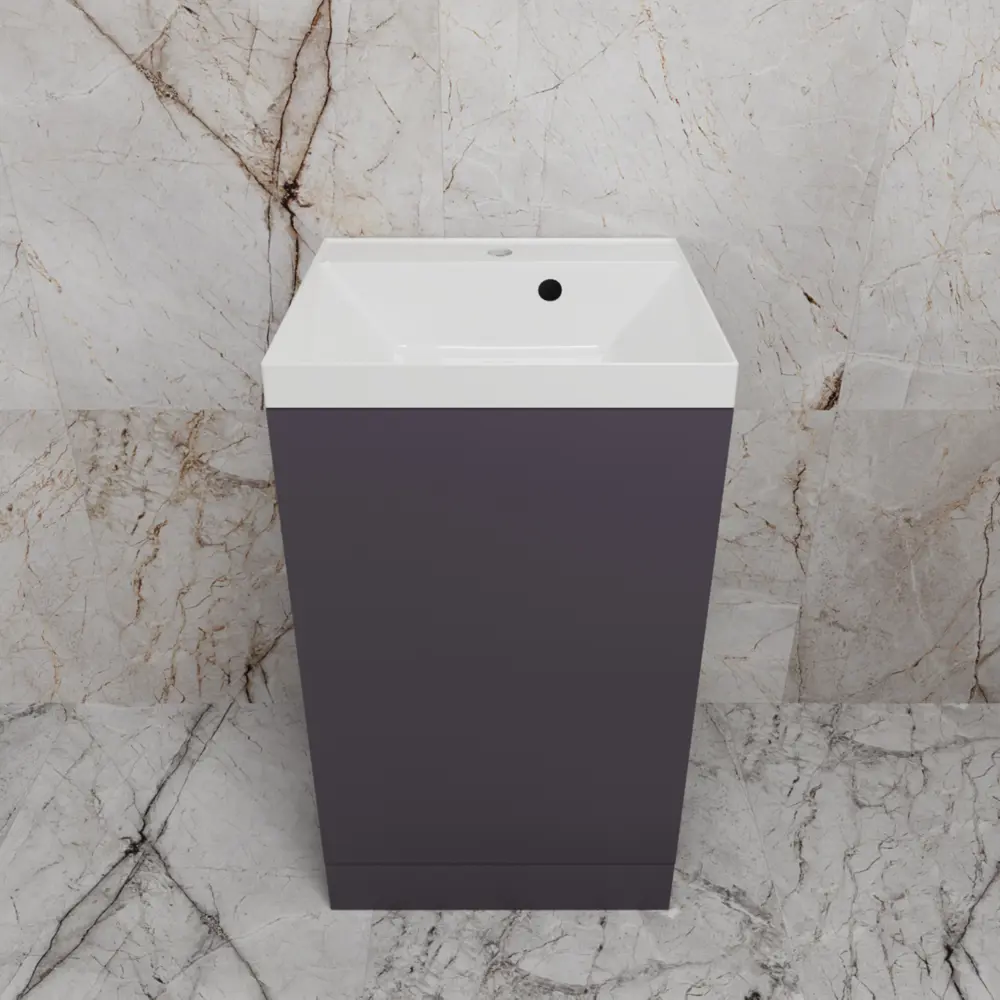 Фото 3 Тумба под раковину напольная Style line ЛС-00002451 49.9см цвет графит нубук Фото 3 Тумба под раковину напольная Style line ЛС-00002451 49.9см цвет графит нубук