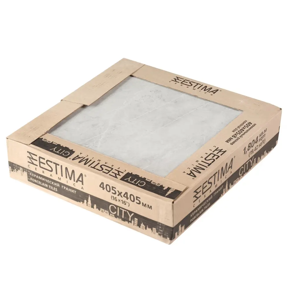 Фото 10 Керамогранит Estima Melody 38742 40.5x40.5см цвет графитовый серый