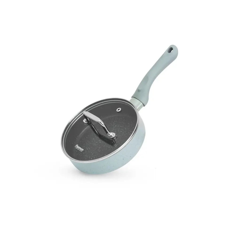 Фото 4 Сковорода Fissman Сковорода mini chef 16x4,5 см с крышкой (алюминий) 16 см с крышкой алюминий цвет серый