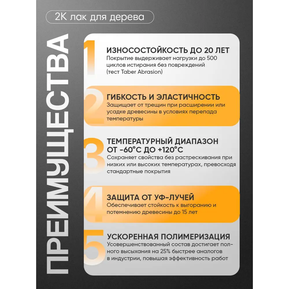 Фото 2 Лак Malare Carbon для дерева влагостойкий износостойкий УФ-стойкий глянцевый 7 кг и 0.7 кг отвердитель Фото 2 Лак Malare Carbon для дерева влагостойкий износостойкий УФ-стойкий глянцевый 7 кг и 0.7 кг отвердитель