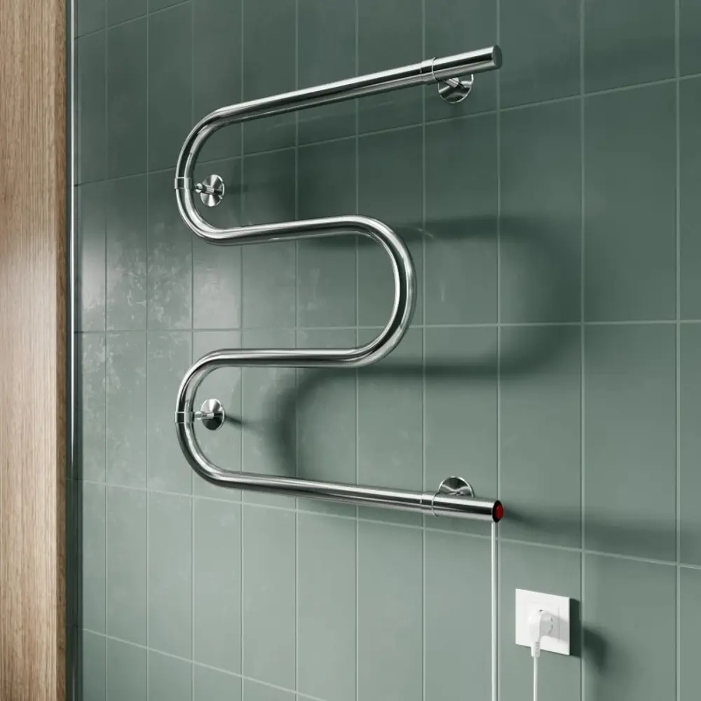 Фото 4 Полотенцесушитель электрический Mixline SIMPLE 500x525 мм 153 Вт M-образный цвет серый Фото 4 Полотенцесушитель электрический Mixline SIMPLE 500x525 мм 153 Вт M-образный цвет серый