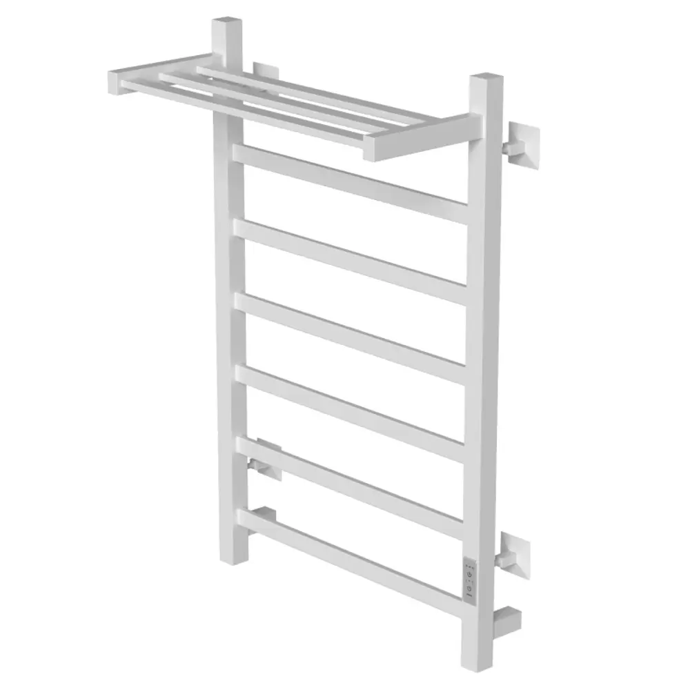 Фото Полотенцесушитель электрический Mixline TRIUMPH 540x800 мм 545 Вт с полкой лесенка цвет белый