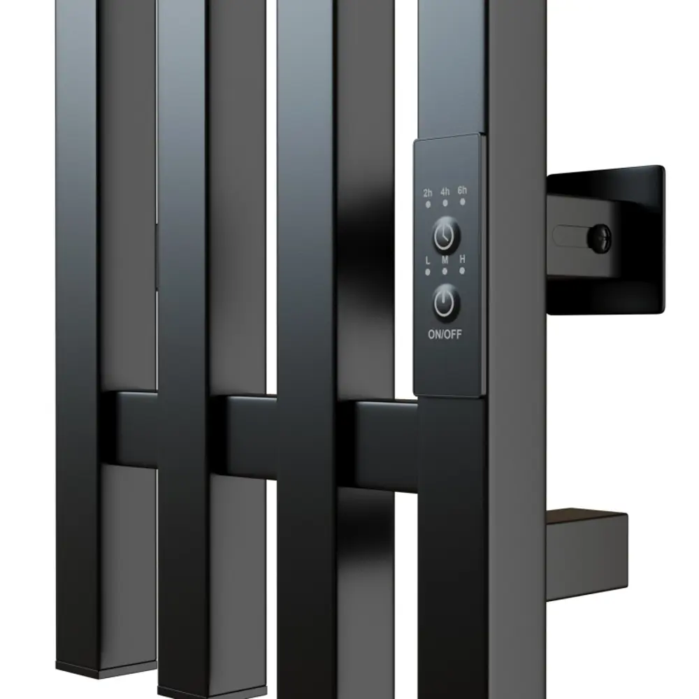 Фото 3 Полотенцесушитель электрический Mixline MOON 175x1200 мм 206 Вт I-образный цвет черный Фото 3 Полотенцесушитель электрический Mixline MOON 175x1200 мм 206 Вт I-образный цвет черный
