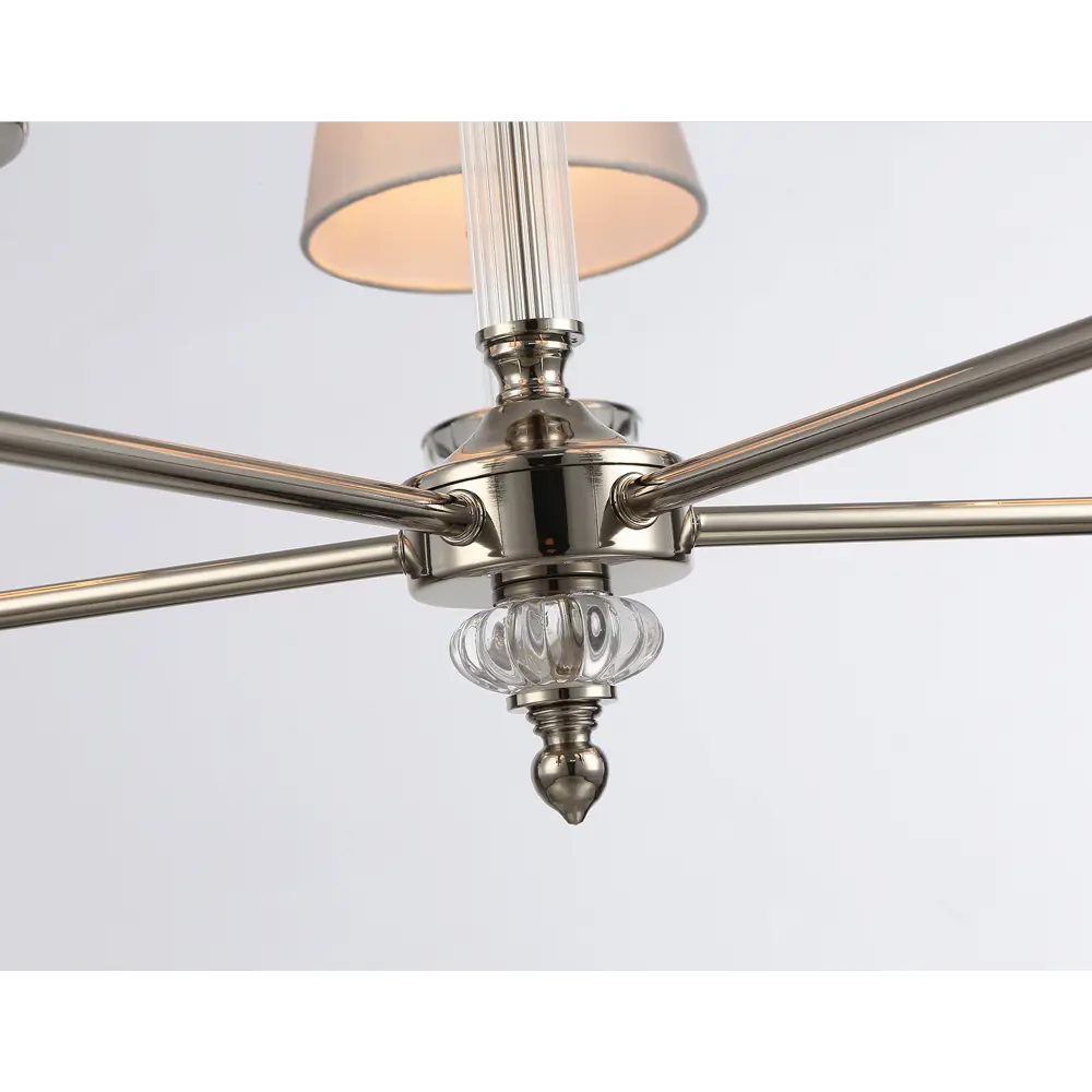 Фото 3 Люстра подвесная Ambrella light High Lh71001 5 ламп 18 м² цвет белый никель