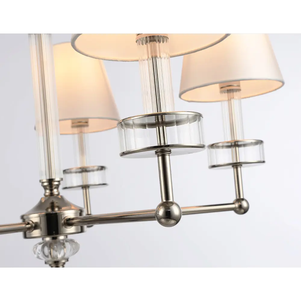 Фото 2 Люстра подвесная Ambrella light High Lh71001 5 ламп 18 м² цвет белый никель Фото 2 Люстра подвесная Ambrella light High Lh71001 5 ламп 18 м² цвет белый никель