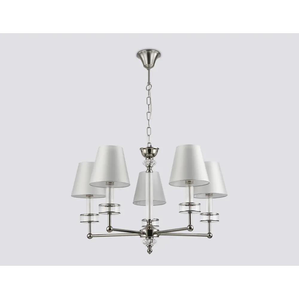 Фото 4 Люстра подвесная Ambrella light High Lh71001 5 ламп 18 м² цвет белый никель