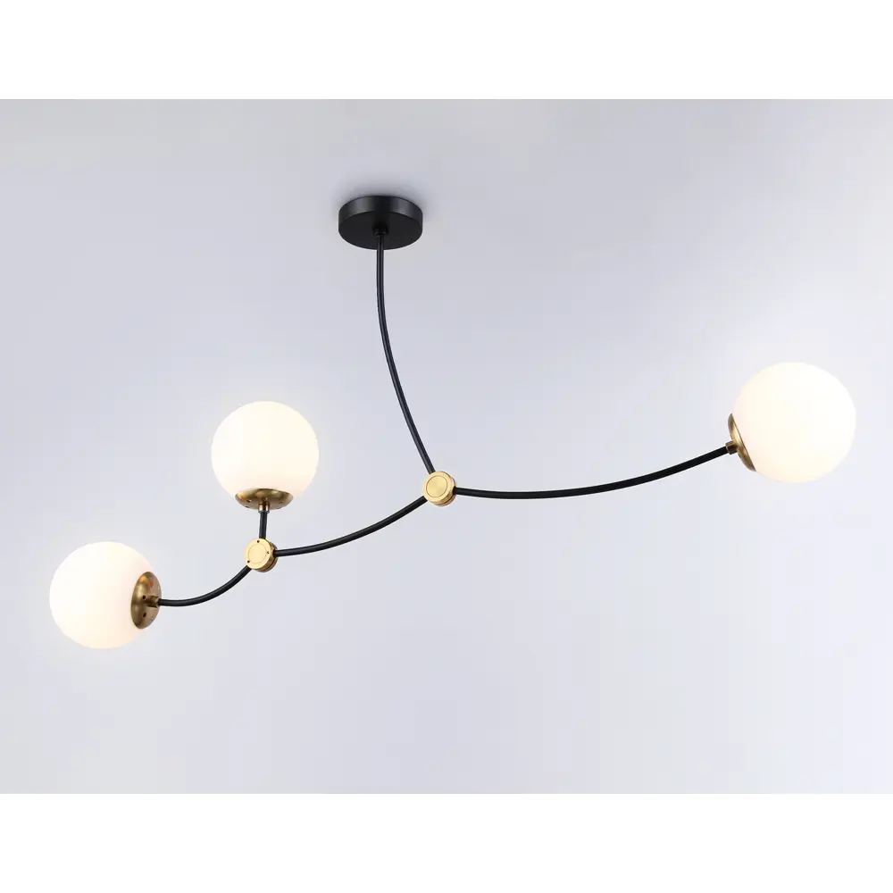 Фото 2 Люстра на штанге Ambrella light Traditional Tr2568 3 лампы 10 м² цвет бронза черный Фото 2 Люстра на штанге Ambrella light Traditional Tr2568 3 лампы 10 м² цвет бронза черный