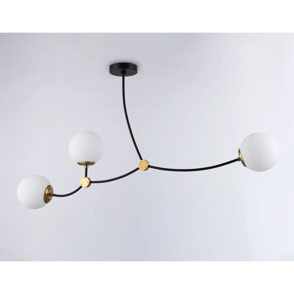 Фото 4 Люстра на штанге Ambrella light Traditional Tr2568 3 лампы 10 м² цвет бронза черный Фото 4 Люстра на штанге Ambrella light Traditional Tr2568 3 лампы 10 м² цвет бронза черный