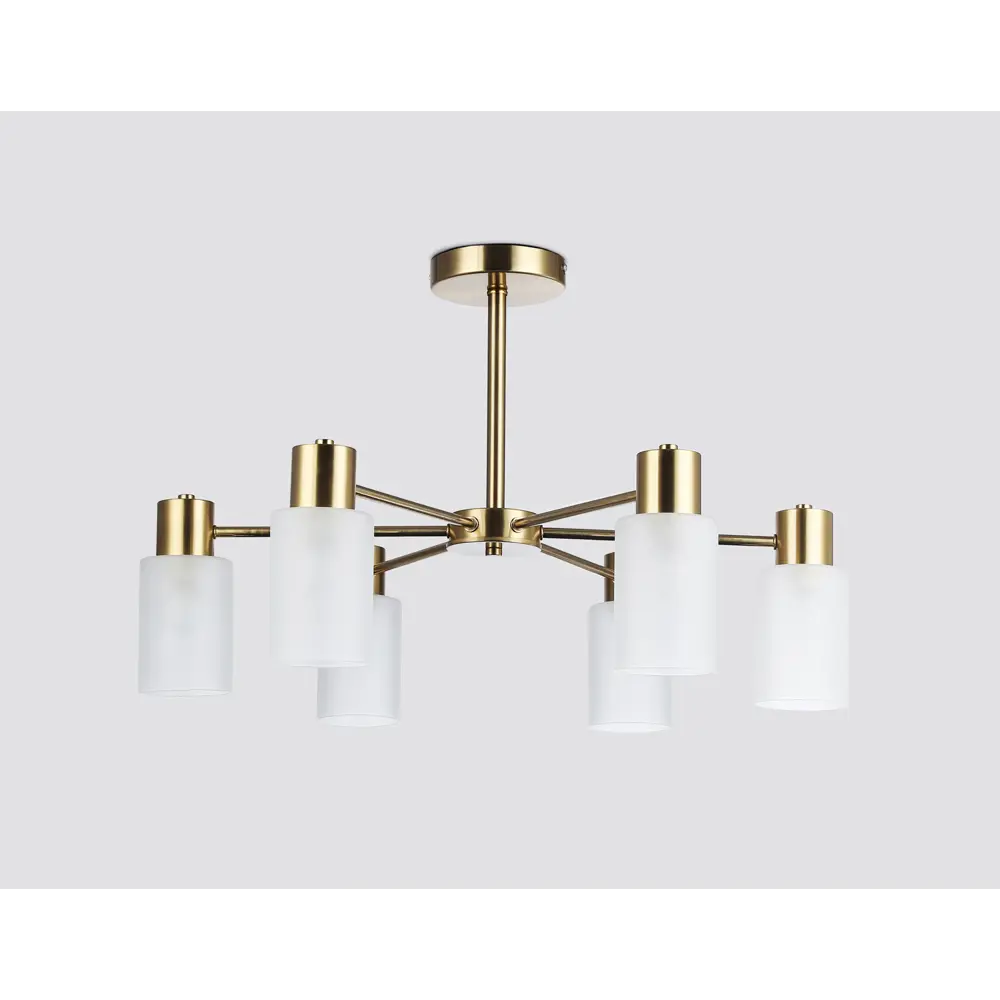 Фото 4 Люстра на штанге Ambrella light Traditional Tr9581 6 ламп 20 м² цвет белый латунь Фото 4 Люстра на штанге Ambrella light Traditional Tr9581 6 ламп 20 м² цвет белый латунь