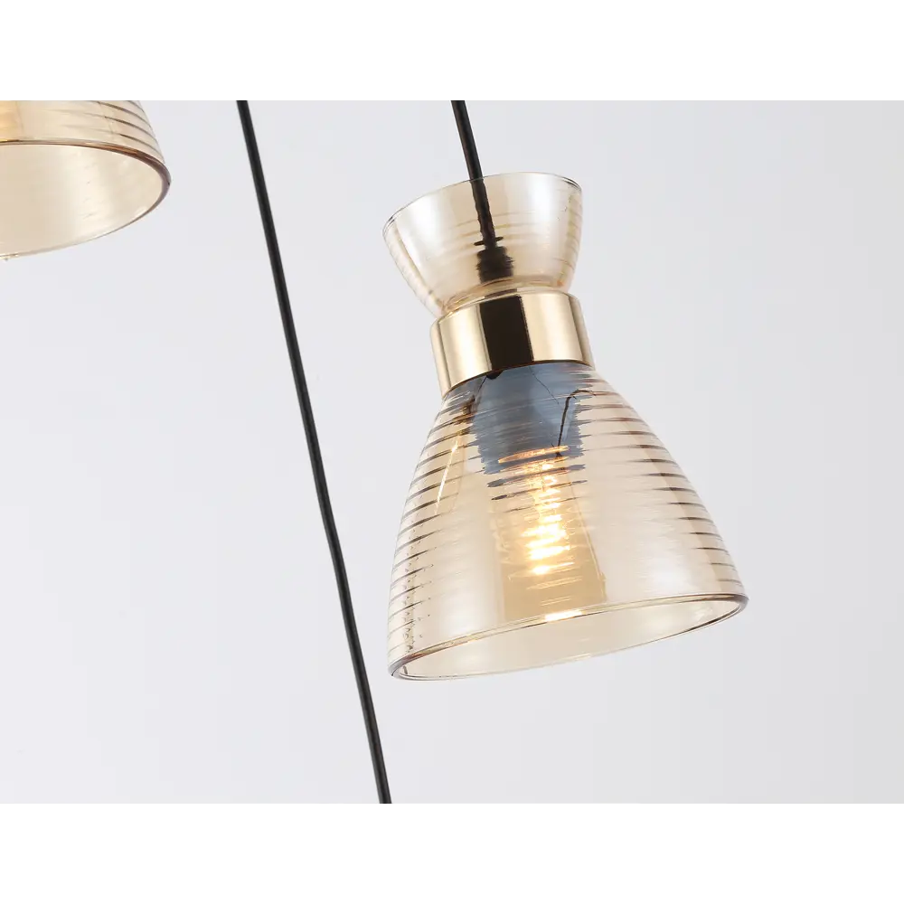 Фото 4 Светильник подвесной Ambrella light Traditional Tr3405 3 лампы 6 м² цвет золото черный янтарный Фото 4 Светильник подвесной Ambrella light Traditional Tr3405 3 лампы 6 м² цвет золото черный янтарный