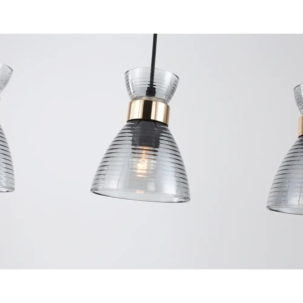 Фото 4 Светильник подвесной Ambrella light Traditional Tr3407 3 лампы 6 м² цвет золото черный дымчатый