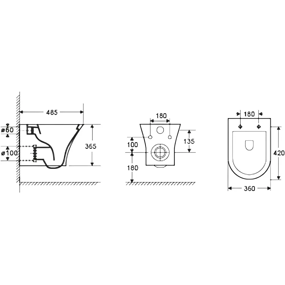 Фото 6 Комплект инсталляция с унитазом Enio 611838 цвет белый Фото 6 Комплект инсталляция с унитазом Enio 611838 цвет белый