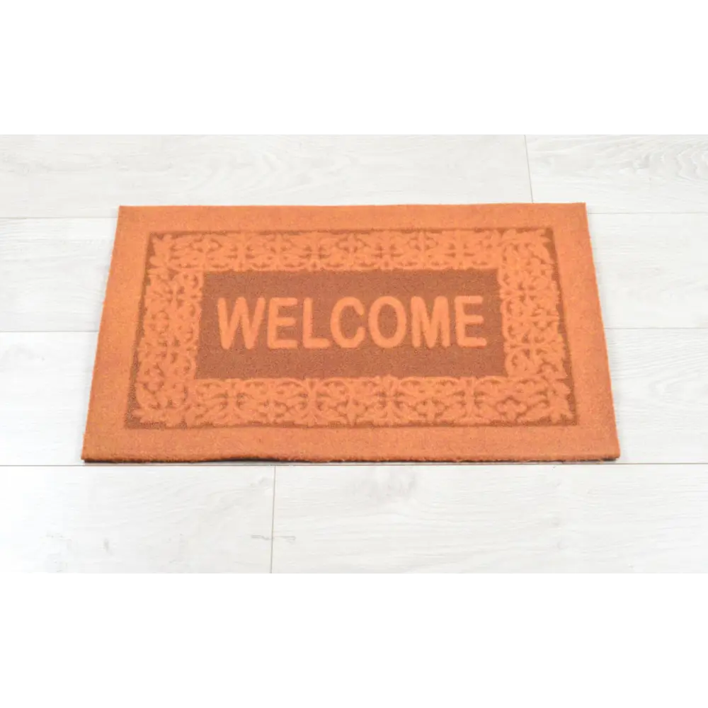 Фото 2 Коврик декоративный Cleopatra Оскар 40х60 см с тиснением темно-бежевый