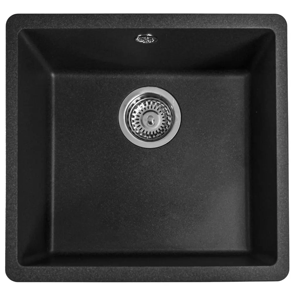 Фото 3 Мойка для кухни под столешницу KONSENSA 44x42 см глубина чаши 21 см кварц цвет черный Фото 3 Мойка для кухни под столешницу KONSENSA 44x42 см глубина чаши 21 см кварц цвет черный