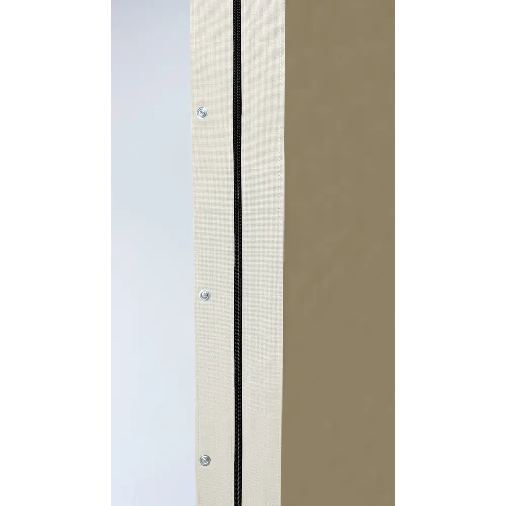 Фото 2 Мягкая дверь на молниях 185x165см тонированное полотно цвет бежевый