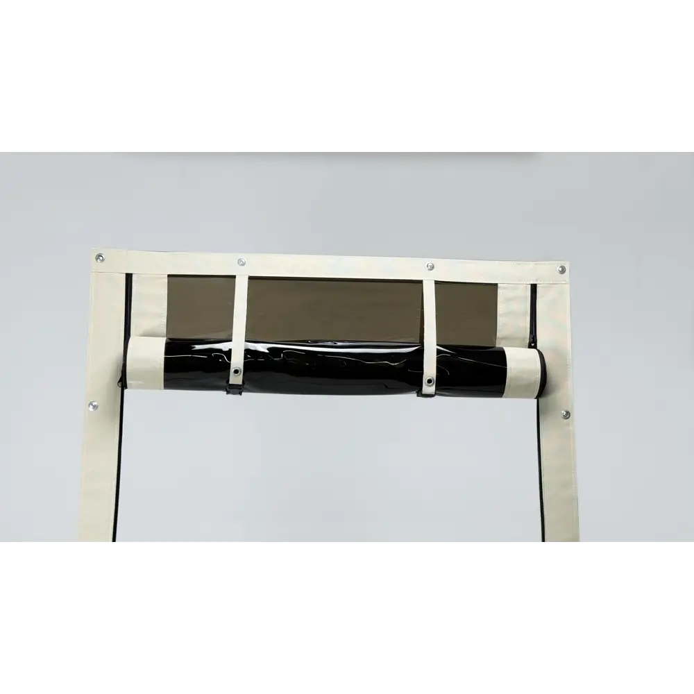 Фото 4 Мягкая дверь на молниях 200x120см тонированное полотно цвет бежевый Фото 4 Мягкая дверь на молниях 200x120см тонированное полотно цвет бежевый