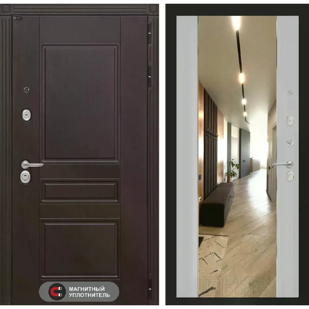 Фото Входная дверь Лабиринт Мегаполис правый 205x88см цвет венге/серый софт рельеф с зеркалом ФЛЗ-1 Фото Входная дверь Лабиринт Мегаполис правый 205x88см цвет венге/серый софт рельеф с зеркалом ФЛЗ-1