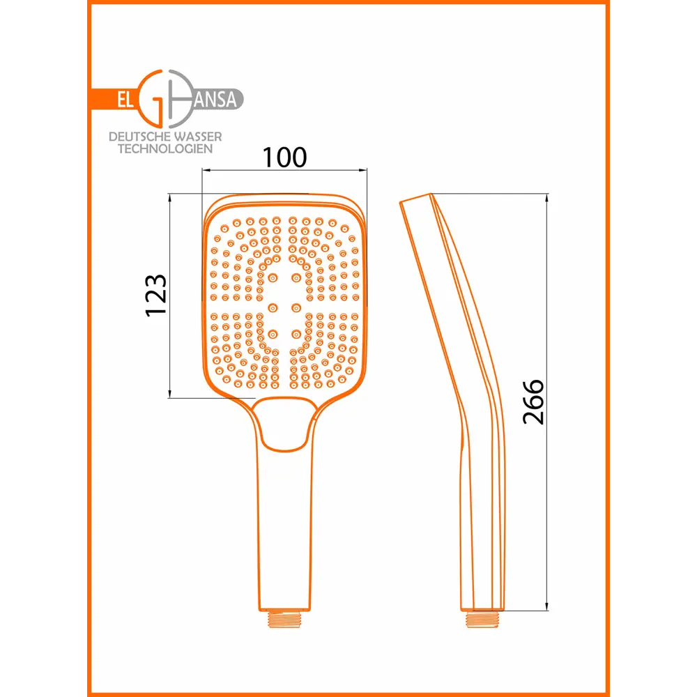 Фото 14 Лейка для душа Elghansa PK-045-Black 3 режимная цвет черный Фото 14 Лейка для душа Elghansa PK-045-Black 3 режимная цвет черный