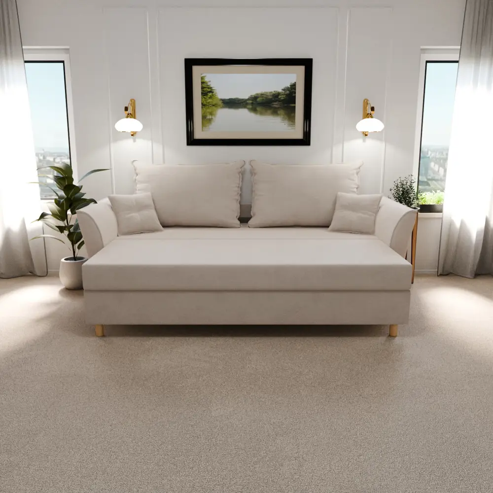 Фото 4 Раскладной диван Yorcom Наоми 1 220x80x100 см велюр цвет белый