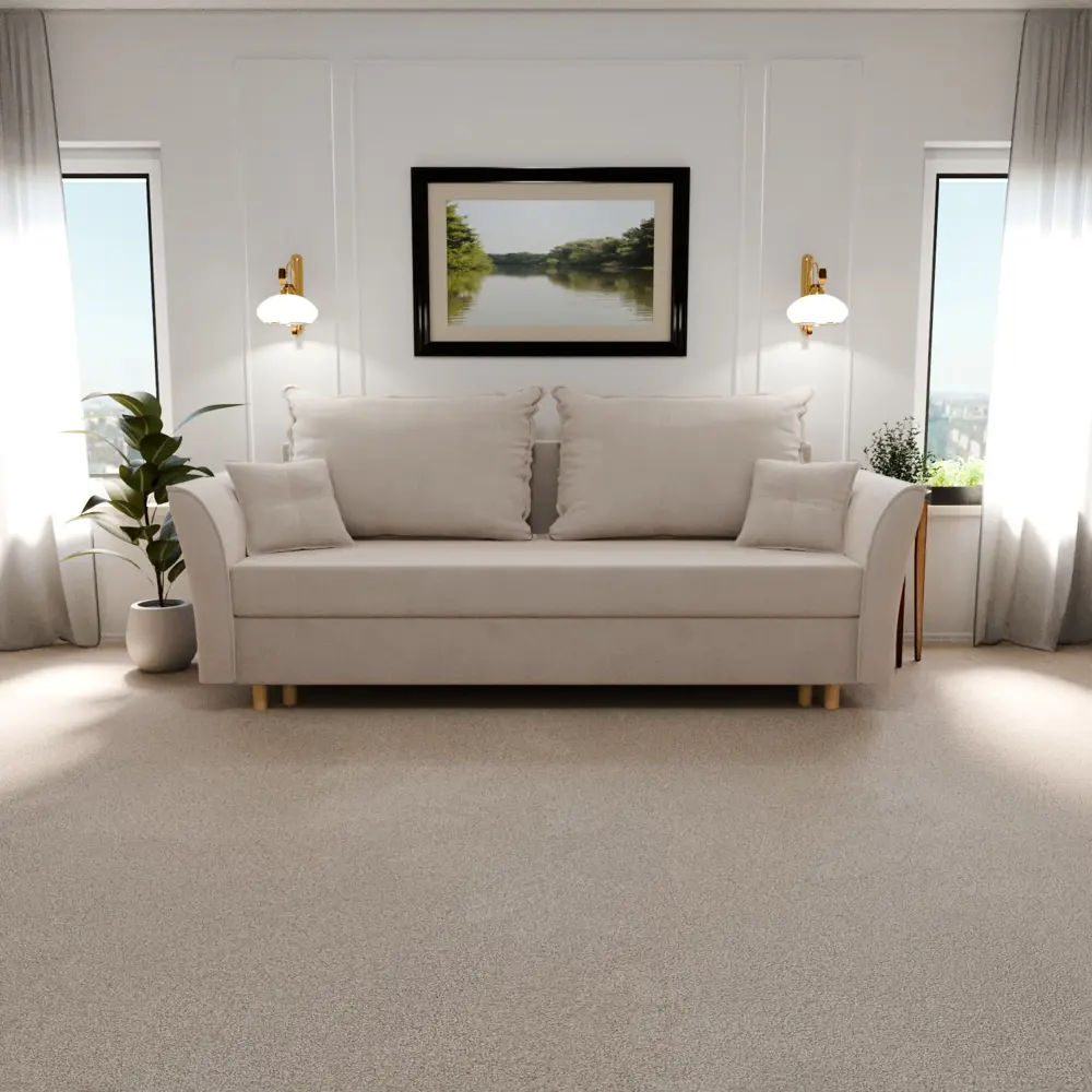 Фото 2 Раскладной диван Yorcom naomi_1_NPB 220x80x100 см велюр цвет белый Фото 2 Раскладной диван Yorcom naomi_1_NPB 220x80x100 см велюр цвет белый