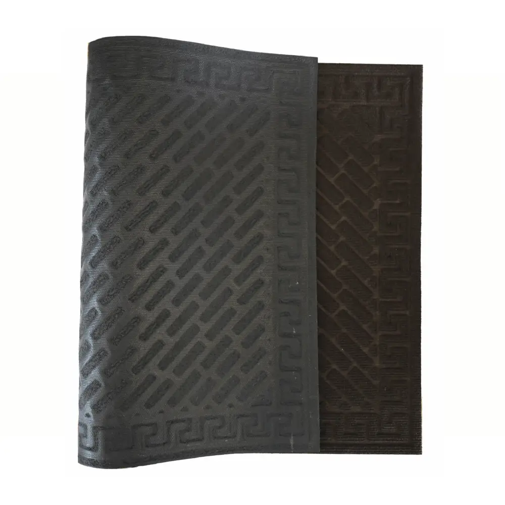 Фото 5 Коврик грязезащитный Cipro 1 45x75 см полипропилен цвет коричневый