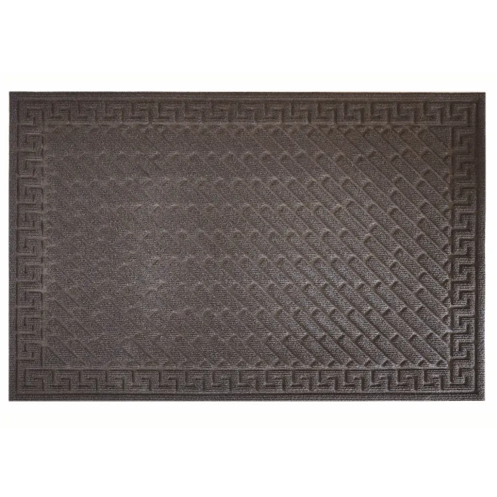 Фото Коврик грязезащитный Cipro 1 45x75 см полипропилен цвет коричневый