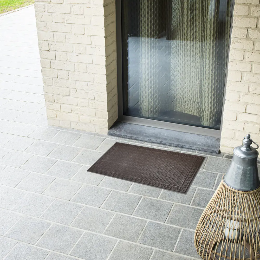 Фото 6 Коврик грязезащитный Cipro 1 45x75 см полипропилен цвет коричневый