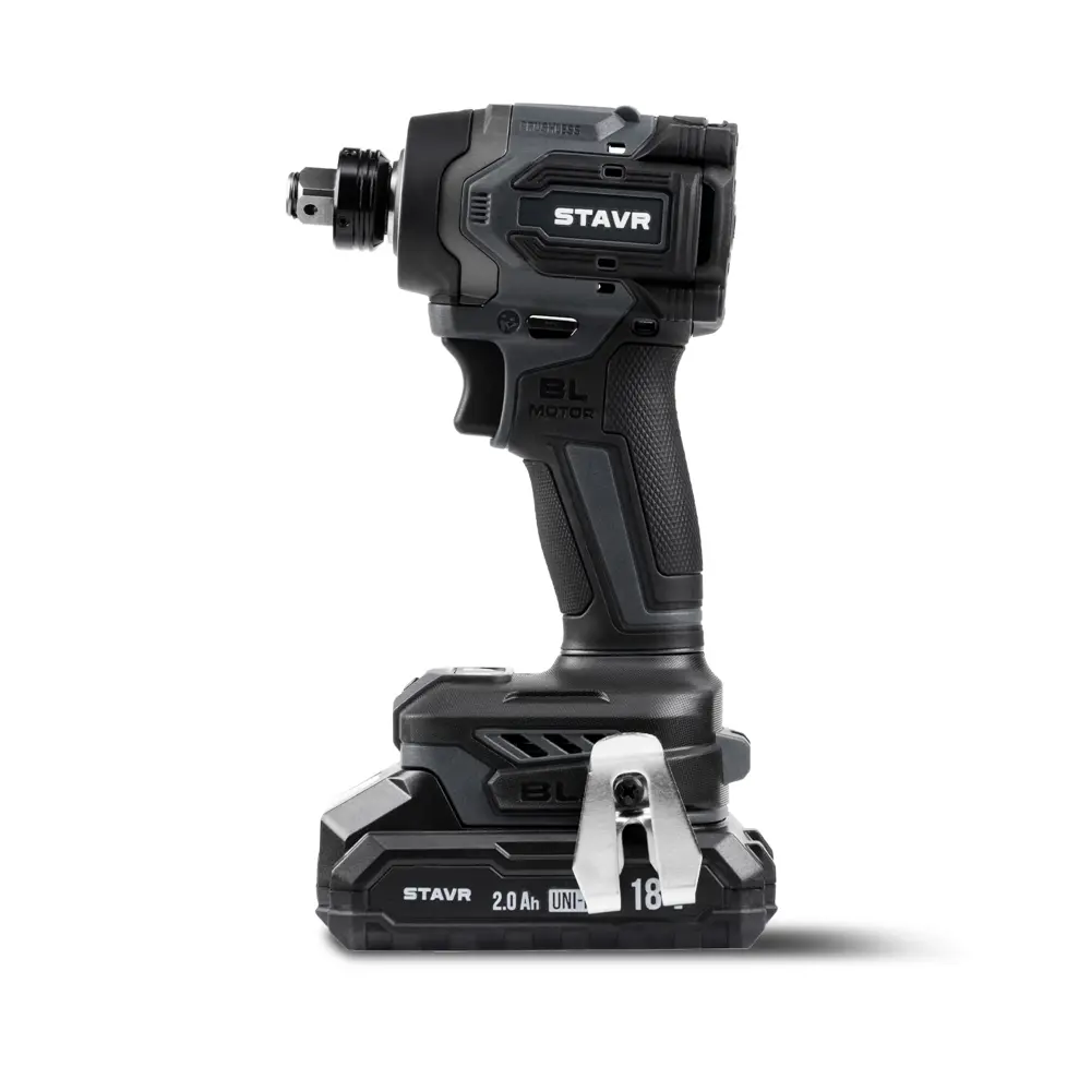 Фото 3 Шуруповерт аккумуляторный бесщеточный Stavr SID 18BL-230V-1K, 18 В Li-Ion 1x2 Ач 230 Нм Фото 3 Шуруповерт аккумуляторный бесщеточный Stavr SID 18BL-230V-1K, 18 В Li-Ion 1x2 Ач 230 Нм