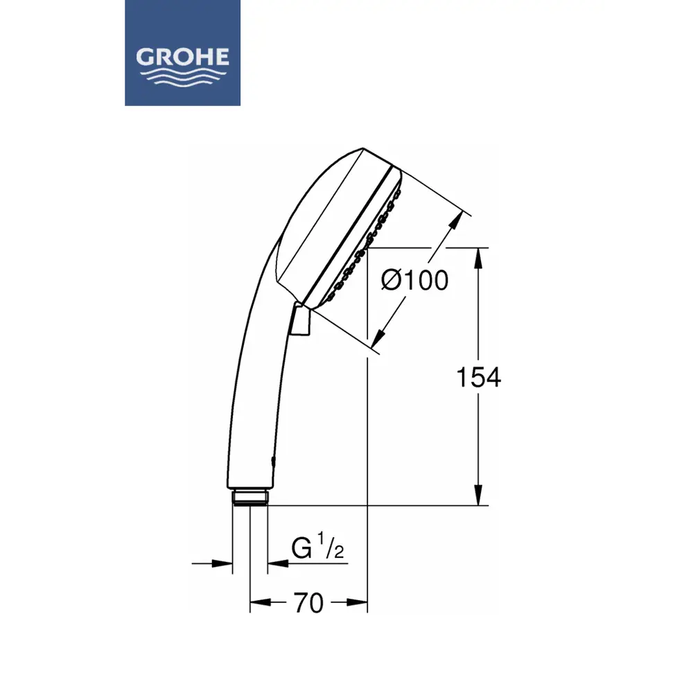 Фото 6 Душевая лейка Grohe Tempesta New 28578002Gr Фото 6 Душевая лейка Grohe Tempesta New 28578002Gr