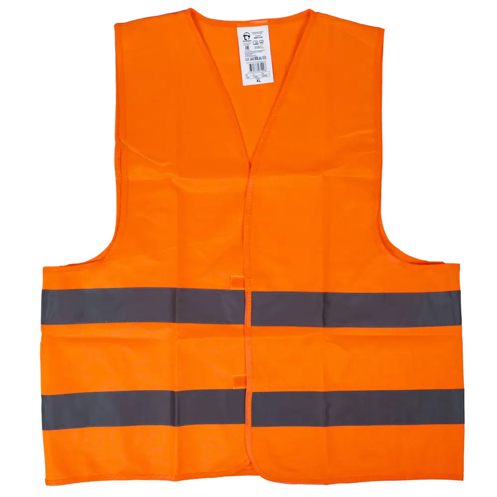 Фото Жилет сигнальный Росмарка тип С-2 оранжевый размер XL Фото Жилет сигнальный Росмарка тип С-2 оранжевый размер XL